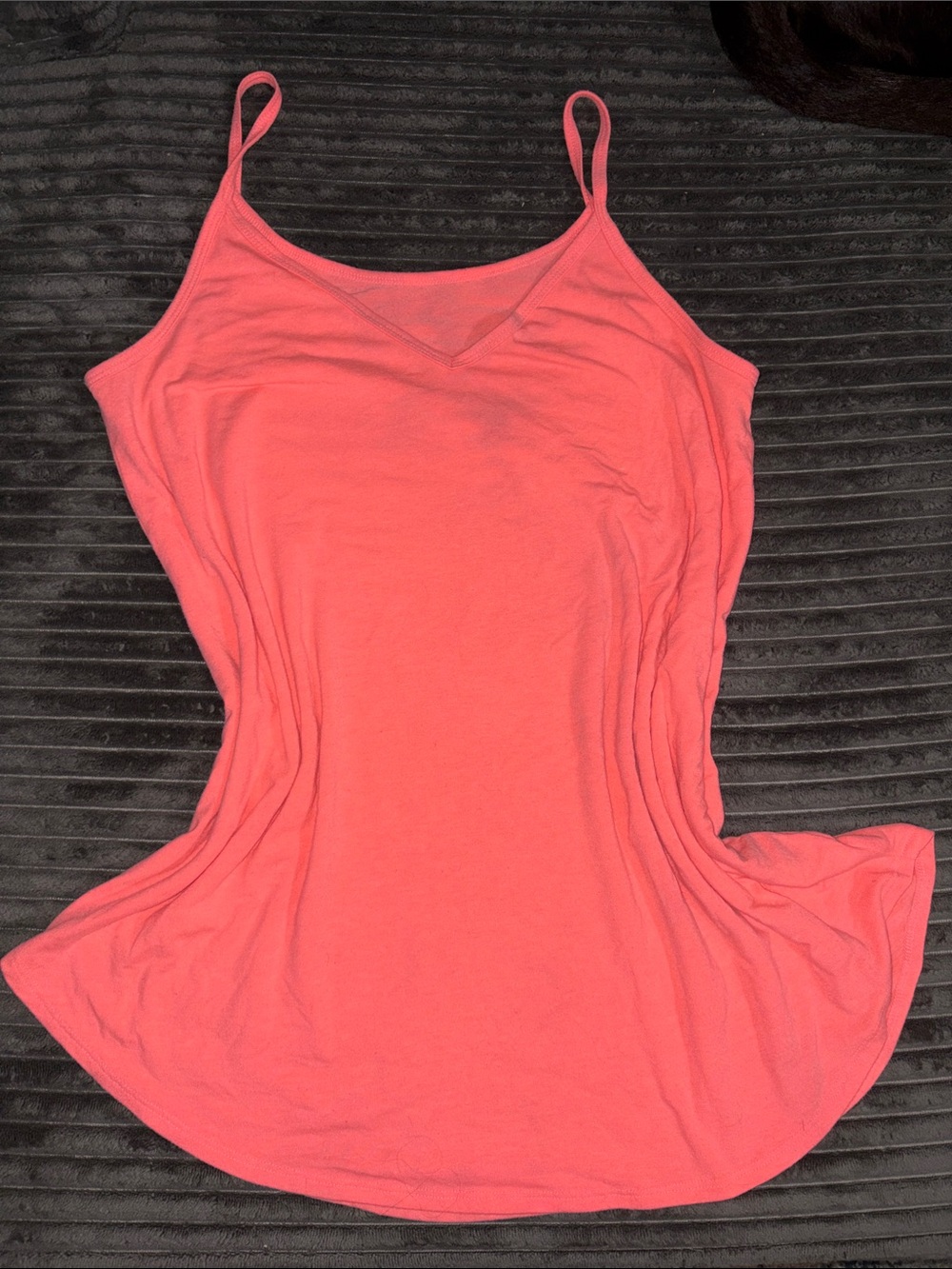 Zenana Outfitters Coral Spaghetti Strap V-Neck Tank